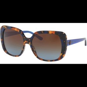 NWT Tory Burch blue flake tortoise sunglasses